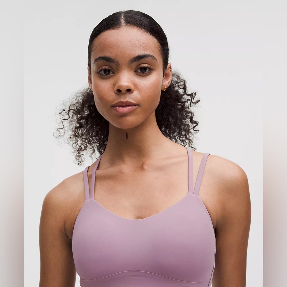 Lululemon Like a Cloud Longline Bra NWT Light Support, B/C Cup Lavender Lux - Picture 3 of 5